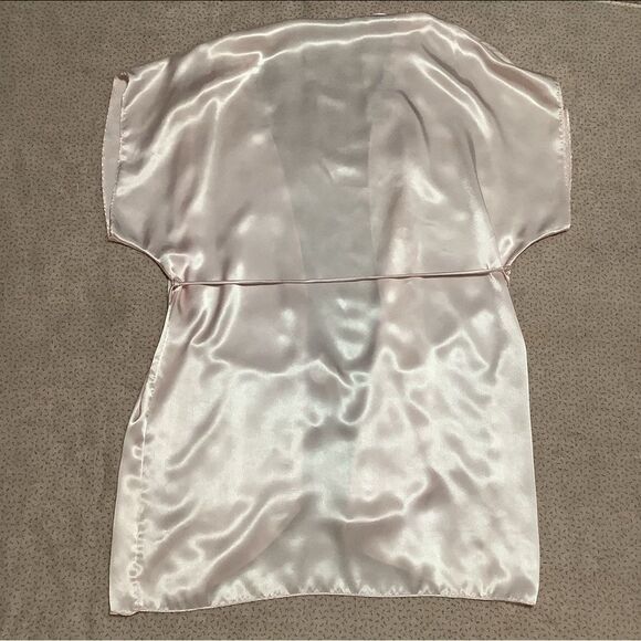 Vintage Princesscore Coquette Romantic Pink Lace Cami and Robe Sleep Set Medium - Picture 6 of 12